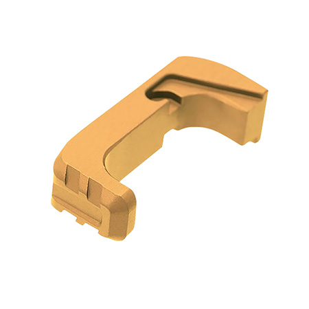 [7426848613333] Tyrant CNC TD43X48EGLD  Extended Magazine Release Glock 43x/48 Gold Aluminum