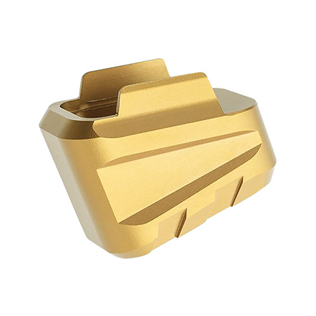 [612789319671] Tyrant CNC TDP320MAGEXGOLD  Magazine Extension Fits Sig P320 5rd Gold Aluminum