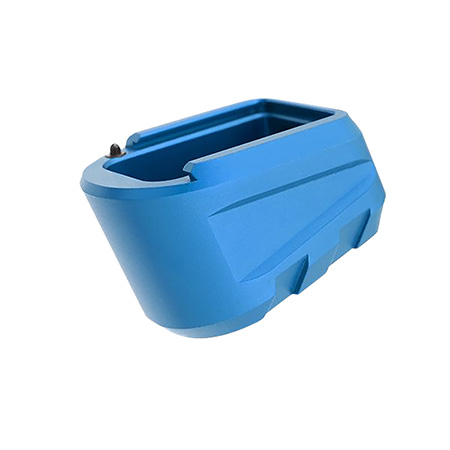 [764046030109] Tyrant CNC TDP365MAGEXBLUE  Magazine Extension 9mm Fits Sig P365 X Macro 3rd Blue Aluminum