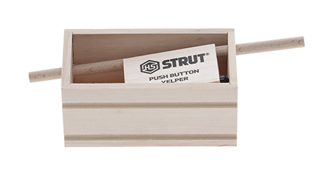 [021291070565] Hunters Specialties HSSTR07056 Push Button Yelper Walnut Wood