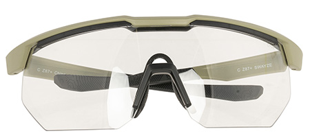[674326395982] Radians XFPZ4511C  Safety Glasses Clear Lens Oversized Tan Frame