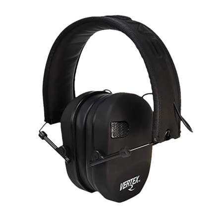 [674326336305] Radians VX0110CS Vertex Electronic Muff 85 dB Over the Head Black Ultra Slim