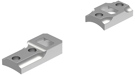 [030317517274] Leupold 51727 Dual Dovetail Base Set Silver Remington 700