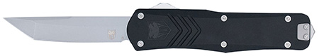 [753389271683] CobraTec Knives MBLKFSXGEN3TNS FS-X Gen III Medium 3" OTF Tanto Plain Stonewashed D2 Steel Blade, 4.68" Aluminum Handle