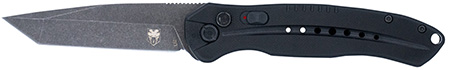[753389271201] CobraTec Knives BLKDIABLOTNS Diablo  Automatic 3.50" Folding Plain Black Stonewashed D2 Steel Blade, 4.75" Black G10 Handle