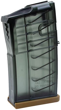 [642230264151] HK 50236507   20rd 7.62mm Fits H & K 417 Clear Smoke Polymer