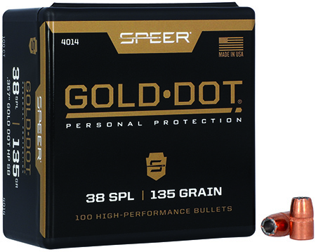 [076683040145] Speer 4014 Gold Dot Personal Protection 38Special 135gr Hollow Point 100 Per Box/5 Case