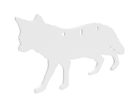 [888151083055] Birchwood Casey BC-47711 Centerfire Silhouette Coyote 3/8" AR500 Steel Target