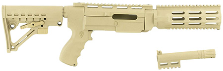 [708279010002] Archangel AA556RDT AR-15 Style Conversion Stock Desert Tan Synthetic 6 Position for Ruger 10/22