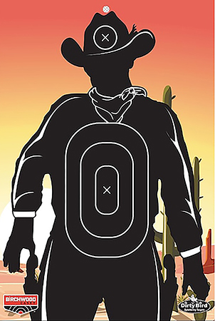 [888151076538] Birchwood Casey BC-35771 Dirty Bird Target Gunslinger Skyline 12" x 18" 6 Pack