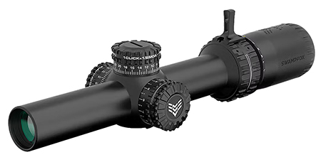 [889157001555] Swampfox Optics ARH11024-GM Arrowhead  Black 1-10x24mm 30mm Tube Guerrilla Dot MOA Green Reticle