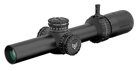 [889157001562] Swampfox Optics ARH11024-GL Arrowhead  Black 1-10x24mm 30mm Tube Guerrilla Dot MIL Green Reticle