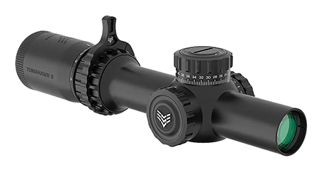 [889157002453] Swampfox Optics THK14241RB Tomahawk II  Black 1-4x24mm 30mm Tube BDC Red Reticle