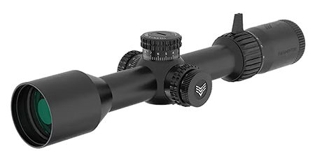 [889157001104] Swampfox Optics KTK21244-4L Kentucky  Black 2-12x44mm 30mm Tube Sharpshooter MIL Reticle