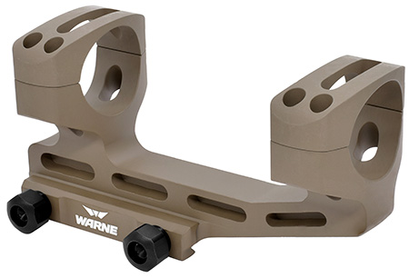 [656813114603] Warne LRSKEL1DE Skeletonized Scope Mount/Ring Combo Extended Dark Earth Aluminum 1" Tube MSR 20 MOA
