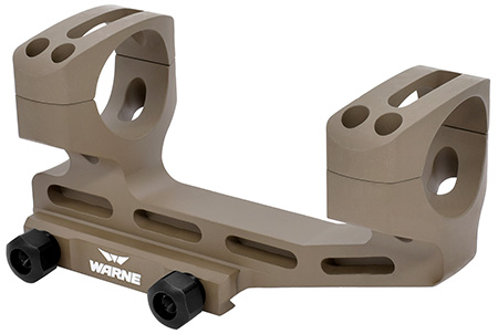 [656813114627] Warne LRSKEL34DE Skeletonized Scope Mount/Ring Combo Dark Earth Aluminum 34mm Tube MSR 20 MOA