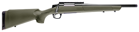 [043120439145] CVA CR3914SB Cascade SR Compact 300 Blackout 4+1 16.50" Graphite Black Cerakote Threaded Barrel, Graphite Black Cerakote Picatinny Rail Steel Receiver, Fixed OD Green Synthetic Stock