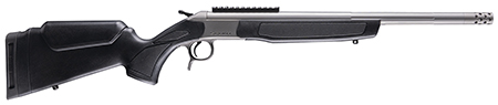 [043125244386] CVA CR4438S Scout Takedown 350 Legend 1rd 22" Stainless Fluted Threaded Barrel, Stainless Steel Receiver w/Picatinny Rail, Adj Comb  &  LOP Black Synthetic Stock