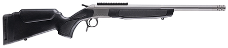 [043125244430] CVA CR4443S Scout Takedown 450 Bushmaster 1rd 22" Stainless Fluted Threaded Barrel, Stainless Steel Receiver w/Picatinny Rail, Adj Comb  &  LOP Black Synthetic Stock