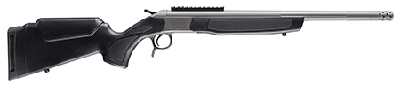 [043125144426] CVA CR4442S Scout Takedown 45-70 Gov 1rd 22" Stainless Fluted Threaded Barrel, Stainless Steel Receiver w/Picatinny Rail, Adj Comb  &  LOP Black Synthetic Stock