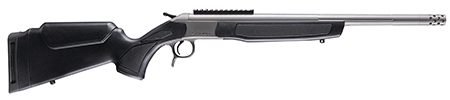 [043125244447] CVA CR4444S Scout Takedown 44 Mag 1rd 20" Stainless Fluted Threaded Barrel, Stainless Steel Receiver w/Picatinny Rail, Adj Comb  &  LOP Black Synthetic Stock