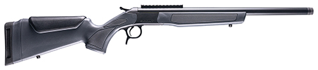 [043125344406] CVA CR4440 Scout  360 Buckhammer 1rd 20" Blued Threaded Barrel, Blued Picatinny Rail Receiver, Stealth Gray Fixed Synthetic Stock
