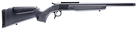 [043125144419] CVA CR4441 Scout  400 Legend 1rd 20" Blued Threaded Barrel, Blued Picatinny Rail Receiver, Stealth Gray Fixed Synthetic Stock