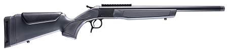 [043125144433] CVA CR4443 Scout  450 Bushmaster 1rd 22" Blued Threaded Barrel, Blued Picatinny Rail Receiver, Stealth Gray Fixed Synthetic Stock
