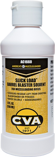 [043125116607] CVA AC1660 Slick Barrel Blaster Against Black Powder Fouling 8 oz Squeeze Bottle