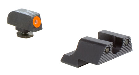 [719307212701] Trijicon 600785 HD Night Sights  Green/Tritium Orange Outline Front Sight-Green Tritium Black Outline Rear Sight Glock 42/43 Small Frame