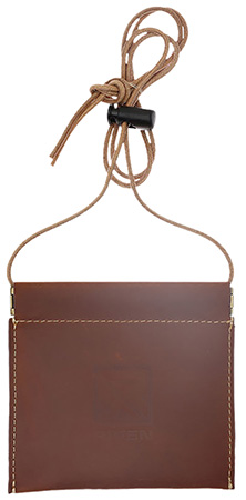 [710617657008] Riven 65700 Diaphragn Lanyard Call Holder Brown Leather