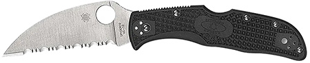 [716104016556] Spyderco C243FPWCBK Endela Lightweight 3.40" Folding Wharncliffe Plain VG-10 SS Blade, Black Textured FRN Handle