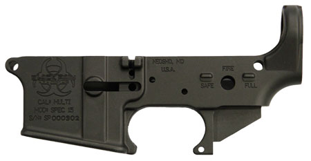 [019962455964] Black Rain BROSPEC15LR Spec15 Forged Lower Multi-Caliber 7075-T6 Aluminum Black Anodized for AR-Platform