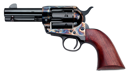 [641996201004] Pietta SA733024ML 1873  9mm Luger 6 Shot 3.50" Blued Steel Barrel, Blued Cylinder, Color Case Hardened Steel Frame, Walnut Grip
