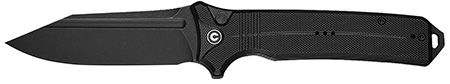 [724065713179] Civivi Knives C23080-1 Neurohaptic  EDC 3.74" Folding Clip Point Plain Black Stonewashed Nitro-V Steel Blade, Black Textured G10 Handle