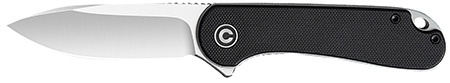 [602573774892] Civivi Knives C907A Elementum  2.96" Folding Plain Satin D2 Steel Blade, 4.03" Black Textured G10 Handle