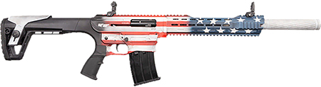 [643477863107] Gforce Arms GF2512USA GF25 USA 12 Gauge Semi-Auto 3" 5+1 20" Flat Dark Earth Cerakote Threaded Barrel, USA Receiver, Black Adjustable Synthetic Stock w/Black Rubber Grip