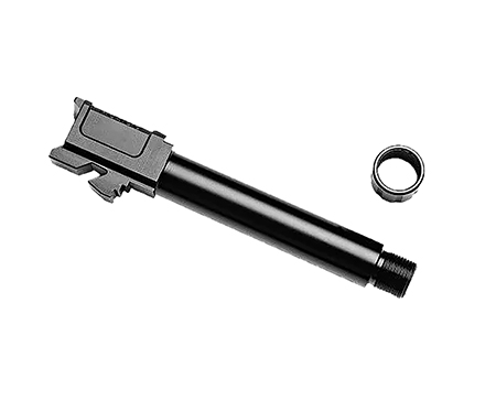 [850039693243] Rosco Manufacturing BL-G19-9MM-M-TB-V2 Bloodline 9mm Luger 4.62" Threaded Black Melonite Stainless Steel, Fits Glock 19 Gen1-5