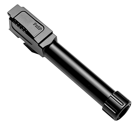 [850039693267] Rosco Manufacturing BL-G43-9MM-M-TB-V2 Bloodline 9mm Luger 3.40" Threaded Black Melonite Stainless Steel, Fits Glock 43
