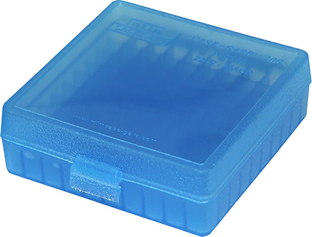 [026057117249] MTM Case-Gard P1002224 Ammo Box Flip-Top 22 LR Blue 100rd