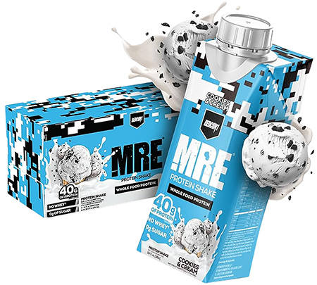 [810044575705] Redcon1 RC1MRERTDCC12 MRE Ready to Drink Cookies N Cream 14 oz, 12pk
