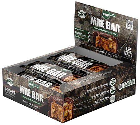 [810044577280] Redcon1 RC1MREBCTM12 MRE Protein Bar Caramel Trail Mix 12 Pack