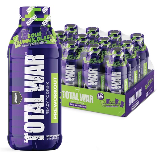 [810044570175] Redcon1 RC1TWRTDSGB-12 Total War Ready to Drink Sour Gummy 12 Pack