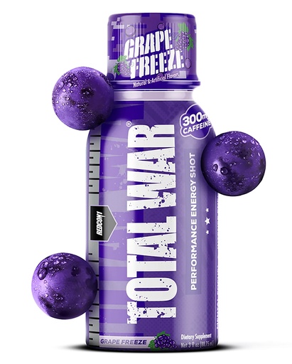 [810044577730] Redcon1 RC1TWSGF Total War Energy Shots Grape Freeze 12 Pack