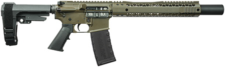 [697067880609] Black Rain Ordnance BROROTRM30A Bro M30A  Sports South ROTR 300 Blackout Badlands Cerakote Aluminum Picatinny Rail Receiver Black Black Polymer Grip