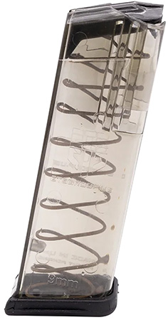 [854094005157] ETS Group GLK19 Pistol Mags  15rd 9mm Luger Compatible w/ Glock 26/19 Gen1-5 Clear Polymer