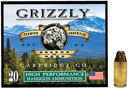 [815152016096] Grizzly Ammo GC380A2   380ACP 90gr Jacketed Hollow Point 20 Per Box/10 Case