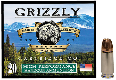 [815152016065] Grizzly Ammo GC9MM29mm Luger 124gr Jacketed Hollow Point 20 Per Box/10 Case