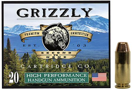 [815152013965] Grizzly Ammo GC10CM2   10mmAuto 200gr Full Metal Jacket Flat Point 20 Per Box/10 Case