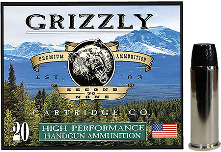 [815152010100] Grizzly Ammo GC44M16   44RemMag 300gr Wide Flat Nose Gas Check 20 Per Box/10 Case